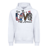White for the lovee of america gnome Urban Hoodie - CowhideDigitalArt