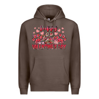 Coffee happy valentines day dog pet Premium Hoodie - RacoonDesign