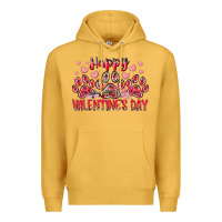 Mustard happy valentines day dog pet Premium Hoodie - RacoonDesign