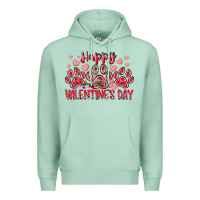 Seafoam happy valentines day dog pet Premium Hoodie - RacoonDesign