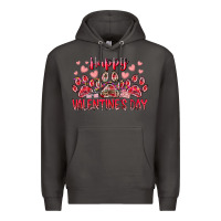 Smoke happy valentines day dog pet Premium Hoodie - RacoonDesign