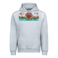 Heather Grey nurse sunflower libbey glass Urban Hoodie - HRA Design Shop