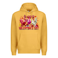 Mustard happy valentines day Premium Hoodie - RacoonDesign