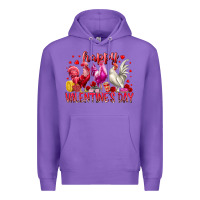 Purple happy valentines day Premium Hoodie - RacoonDesign