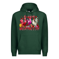 Sports Green happy valentines day Premium Hoodie - RacoonDesign