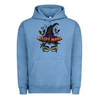 Pigment Pebble Blue withcy mama Urban Hoodie - RacoonDesign