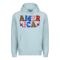 Blue Mist america thunderbolt Premium Hoodie - HRA Design Shop
