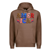 Chestnut america thunderbolt Premium Hoodie - HRA Design Shop