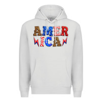 Dove Grey america thunderbolt Premium Hoodie - HRA Design Shop