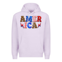 Lilac america thunderbolt Premium Hoodie - HRA Design Shop