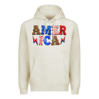 Oatmeal Heather america thunderbolt Premium Hoodie - HRA Design Shop