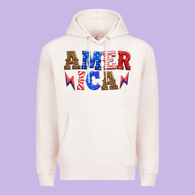 America Thunderbolt Premium Hoodie Designed By Hra Design Shop