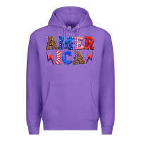 Purple america thunderbolt Premium Hoodie - HRA Design Shop