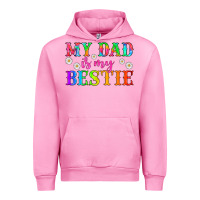 Fuchsia Pink my dad is my bestie Urban Hoodie - HRA Design Shop
