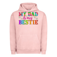 Pigment Salmon my dad is my bestie Urban Hoodie - HRA Design Shop