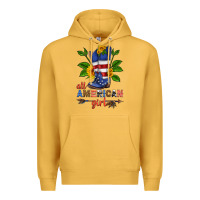 Mustard all american girl cowboy boot with sunflower Premium Hoodie - HRA Design Shop
