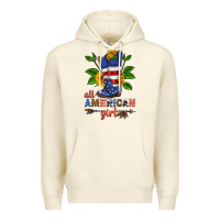 Sandshell all american girl cowboy boot with sunflower Premium Hoodie - HRA Design Shop