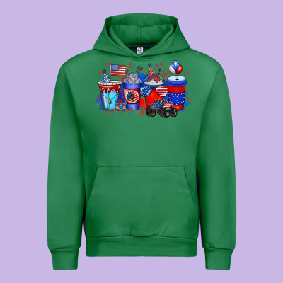 American Drink Urban Hoodie Designed By Racoondesign