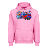 Fuchsia Pink american drink Urban Hoodie - RacoonDesign