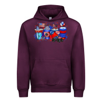 Mauve Wine american drink Urban Hoodie - RacoonDesign