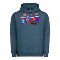 Pigment Midnight Navy american drink Urban Hoodie - RacoonDesign