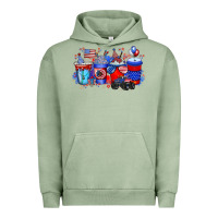 Pigment Oil Green american drink Urban Hoodie - RacoonDesign