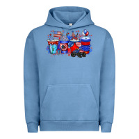 Pigment Pebble Blue american drink Urban Hoodie - RacoonDesign