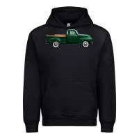Black western green truck right side view 1 Urban Hoodie - FaDigitalArtStudio
