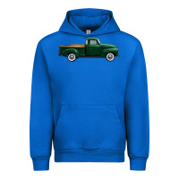Cobalt western green truck right side view 1 Urban Hoodie - FaDigitalArtStudio
