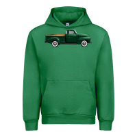 Emerald western green truck right side view 1 Urban Hoodie - FaDigitalArtStudio