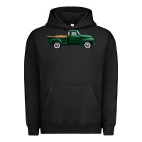Pigment Black western green truck right side view 1 Urban Hoodie - FaDigitalArtStudio