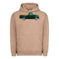 Pigment Burro western green truck right side view 1 Urban Hoodie - FaDigitalArtStudio