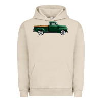 Pigment French Oak western green truck right side view 1 Urban Hoodie - FaDigitalArtStudio