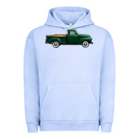 Pigment Grape Ice western green truck right side view 1 Urban Hoodie - FaDigitalArtStudio