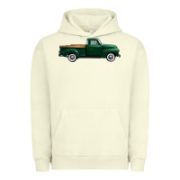 Pigment Pistachio western green truck right side view 1 Urban Hoodie - FaDigitalArtStudio