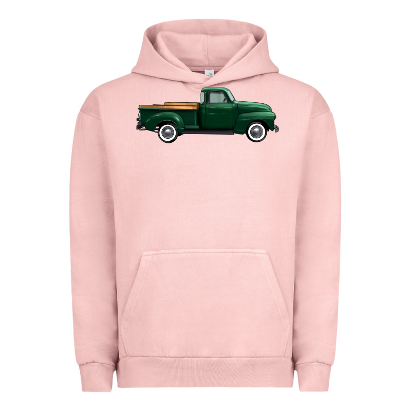 Western Green Truck Right Side View 1 Urban Hoodie by FaDigitalArtStudio | Teevron
