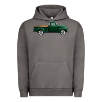 Pigment Tornado western green truck right side view 1 Urban Hoodie - FaDigitalArtStudio