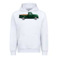 White western green truck right side view 1 Urban Hoodie - FaDigitalArtStudio