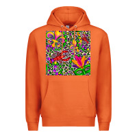 Carrot mardi gras crawfish leopard  seamless pattern Premium Hoodie - FaDigitalArtStudio