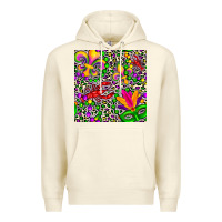 Sandshell mardi gras crawfish leopard  seamless pattern Premium Hoodie - FaDigitalArtStudio
