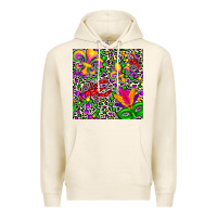 Tofu mardi gras crawfish leopard  seamless pattern Premium Hoodie - FaDigitalArtStudio