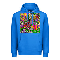 True Royal mardi gras crawfish leopard  seamless pattern Premium Hoodie - FaDigitalArtStudio