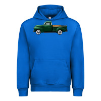 Cobalt western green truck right side view Urban Hoodie - FaDigitalArtStudio