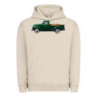 Pigment French Oak western green truck right side view Urban Hoodie - FaDigitalArtStudio