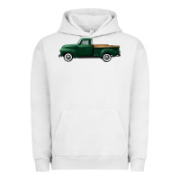 Pigment Lunar Rock western green truck right side view Urban Hoodie - FaDigitalArtStudio
