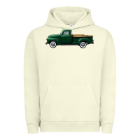 Pigment Pistachio western green truck right side view Urban Hoodie - FaDigitalArtStudio