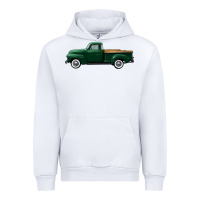 White western green truck right side view Urban Hoodie - FaDigitalArtStudio