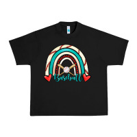 Black Baseball Rainbow Urban Heavy Tee - RanaPortraitStore