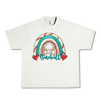 Pistachio Baseball Rainbow Urban Heavy Tee - RanaPortraitStore