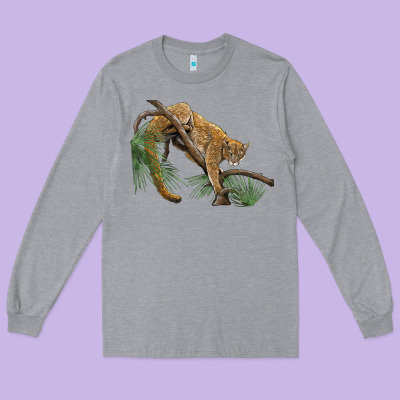 Florida Panther Long Sleeve Tee Designed By Barkaloodesign